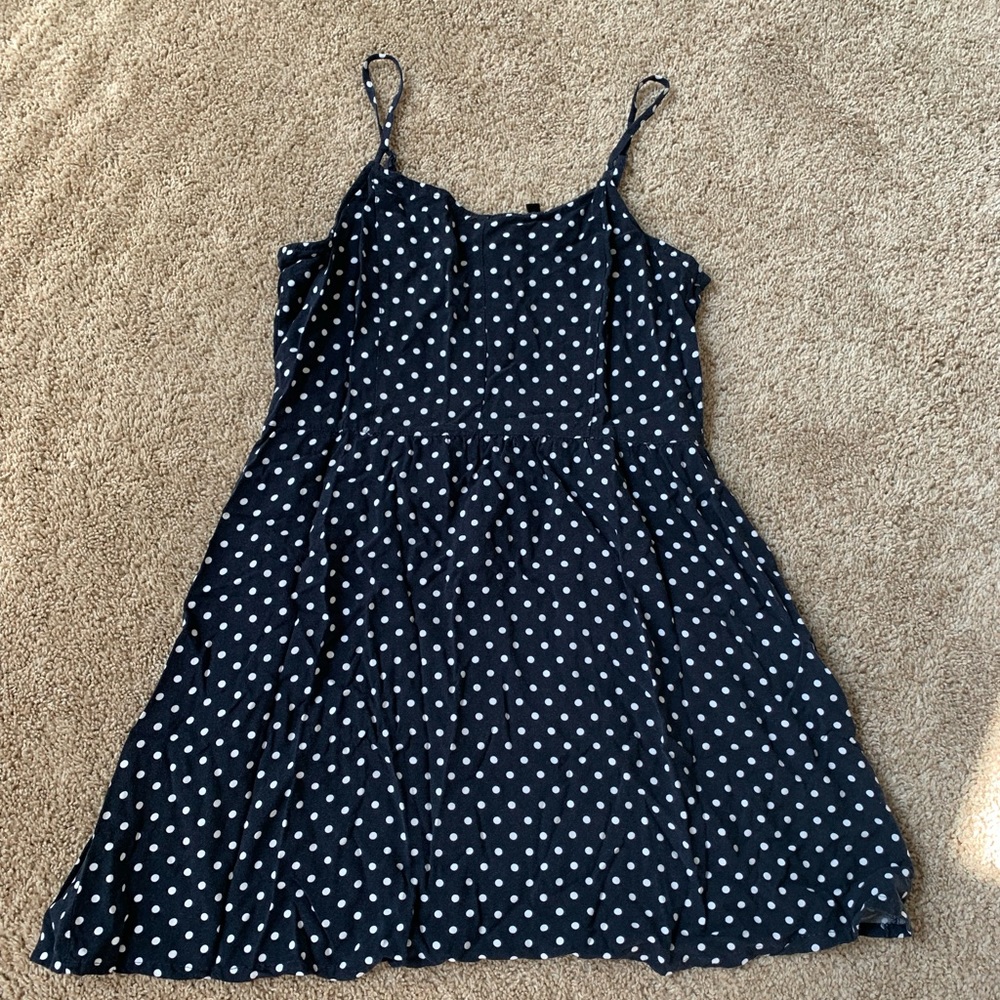 Blue Polka dot dress